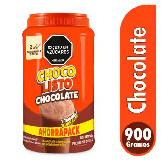 Alimento Chocolisto Chocolate Polvo Tarro x 900 g