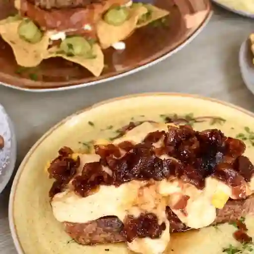 Sweet bacon  cheese toast