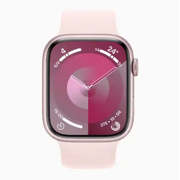 Apple Watch Series 9 Correa Loop Deportiva Rosa Claro