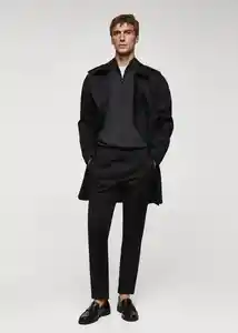 Abrigo Parka Tango Negro Talla XS Hombre Mango