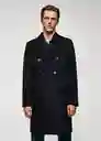 Abrigo Barley Navy Talla M Hombre Mango