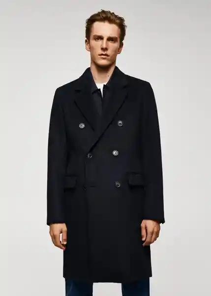 Abrigo Barley Navy Talla M Hombre Mango