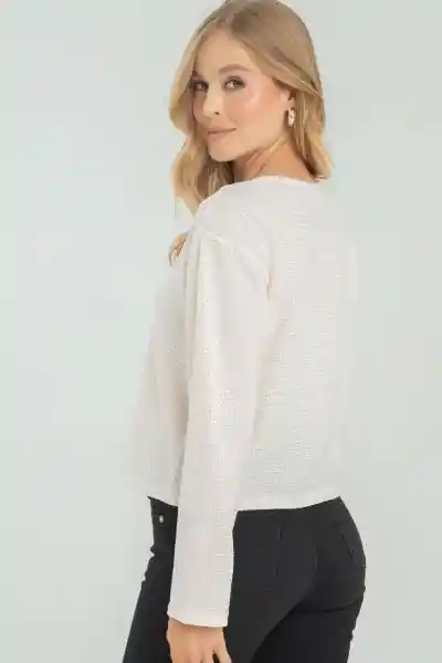 Blusa Tejida Bahia Color Marfil Talla M Ragged