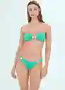 Braga Shell Turquesa Talla S Mujer Mango