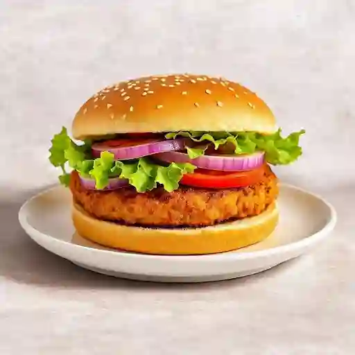 Hamburguesa de Pollo Apanado