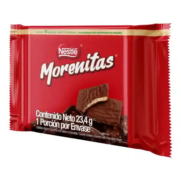 Galletas dulces MORENITAS cubiertas con chocolate 23,4g