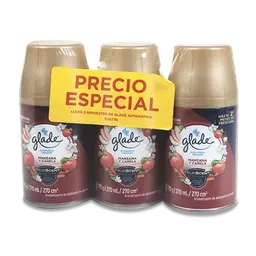 Glade Repuesto Aromatizante Ambiente Automático Manzana y Canela