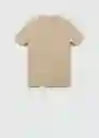 Camiseta Chelsea-i Beige Talla XS Hombre Mango