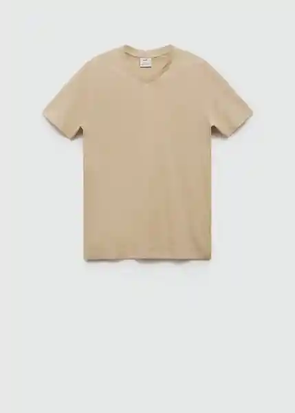 Camiseta Chelsea-i Beige Talla XS Hombre Mango