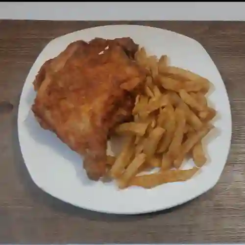 1/4 de Pollo+papa a la Francesa