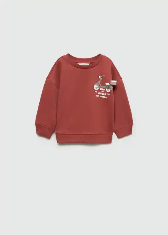 Sudadera Explorer Burdeos Talla 71 Niños Mango