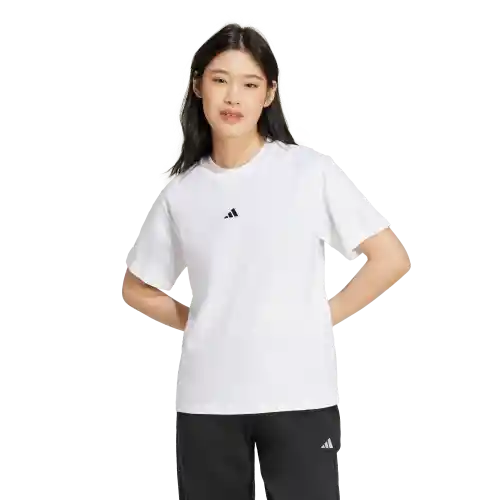 Adidas Camiseta W Manga Corta Lifestyle de Mujer Blanco Talla S