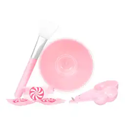 Miniso Set Bowl Y Accesorios Para Mascarillas Comprimidas, Rosado