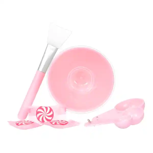 Miniso Set Bowl Y Accesorios Para Mascarillas Comprimidas, Rosado