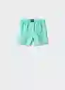Short Bañador Mare Turquesa Talla 05 Niños Mango