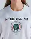  Camiseta Hombre Blanco Talla L 841E002 AMERICANINO 