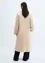 Abrigo Love Crudo Talla L Mujer Mango
