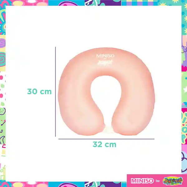 Almohada de Viaje de Espuma Viscoelástica Distroller Rosa Miniso