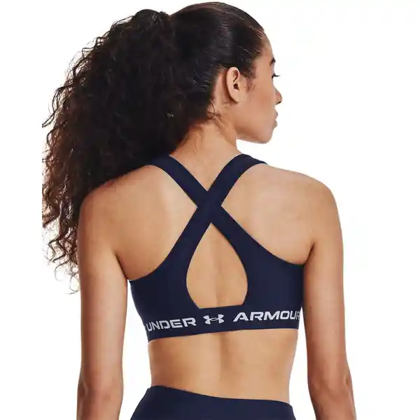 Under Armour Brasier Crossback Mid Mujer Azul Talla XS