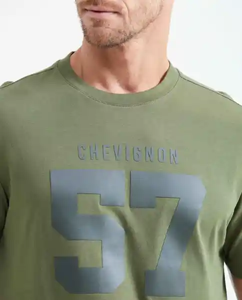 Camiseta Basic Masculino Verde Galeras Ultraoscuro M Chevignon