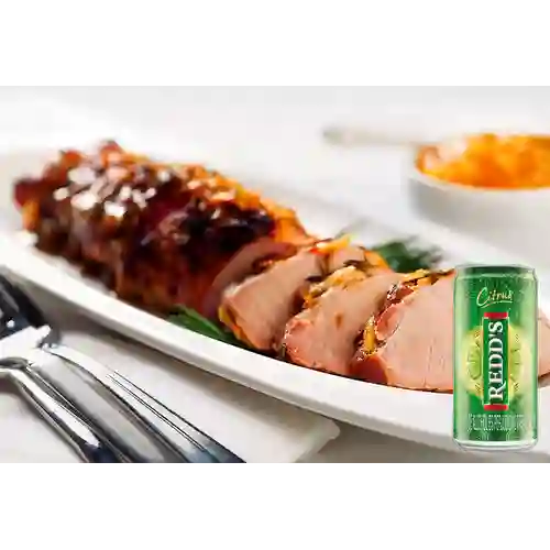 Combo Filete de Pork + Cerveza Redd's Lta 269ml