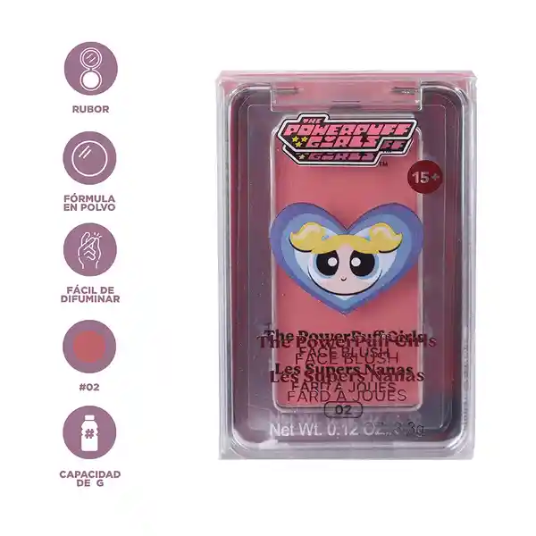 Rubor Las Chicas Superpoderosas Burbuja Tono 02 Miniso