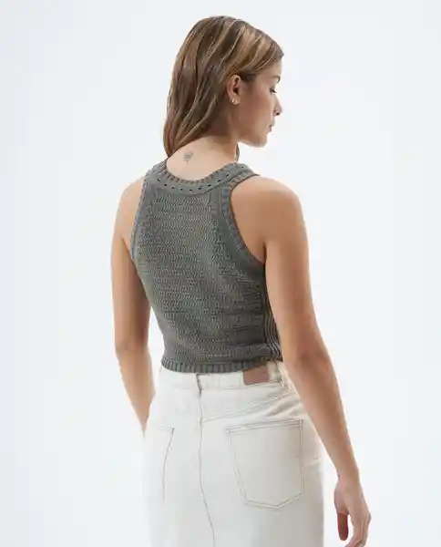 Camiseta Mujer Verde Talla S 601F016 Americanino