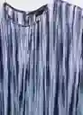 Vestido Zane-W Azul Talla S Mujer Mango