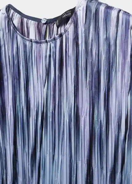 Vestido Zane-W Azul Talla S Mujer Mango