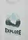 Camiseta Explore Gris Talla 20 Teen Niños Mango