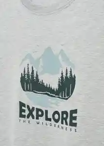 Camiseta Explore Gris Talla 20 Teen Niños Mango