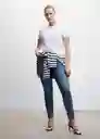 Pantalón Jean Soho Tejano Oscuro Talla 42 Mujer Mango