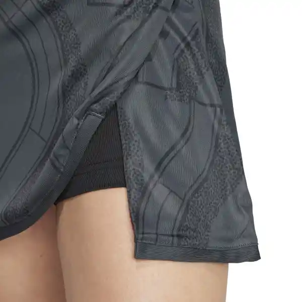 Adidas Falda Short Club Graphskirt Mujer Gris Talla M IK2238