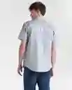 Camisa Hombre Gris Talla M 819G000_GRI154704 Americanino