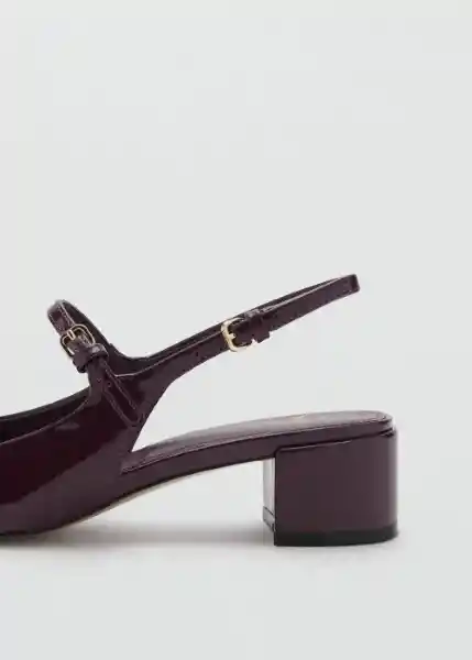 Zapatos Ada Burdeos Talla 38 Mujer Mango