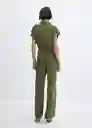 Enterizo Mono Juani Verde Talla S Mujer Mango