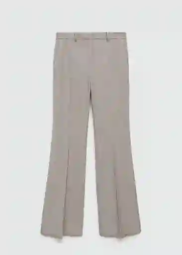 Pantalón Madison Gris Claro Vigore Talla 38 Mujer Mango