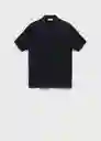 Camisa Flew Navy Talla M Hombre Mango