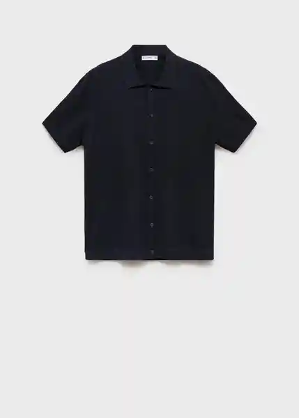 Camisa Flew Navy Talla M Hombre Mango
