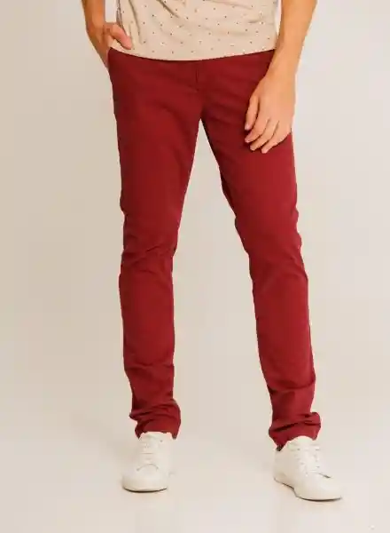 Pantalón Ajustado Para Hombre Vinotinto 32 9966 Arkitect