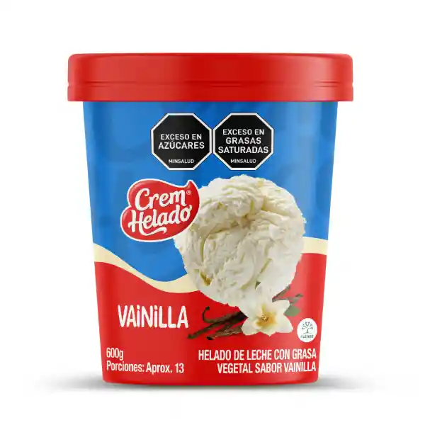Crem Helado Vaso Tradicional Vainilla 600 g