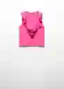 Top Popli Fucsia Talla S Mujer Mango