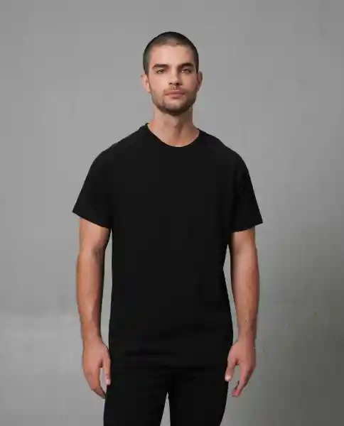Camiseta Hombre Negro M 102G014_NEG194007 Rifle
