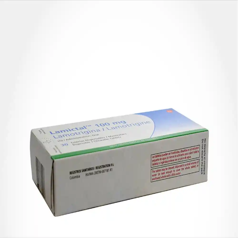 Lamictal (100 mg) 30 Tabletas