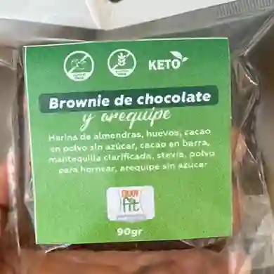 Brownie Keto Chocolate y Arequipe Enjoy