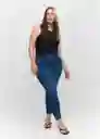 Jean Isa Tejano Oscuro Talla 54 Mujer Mango