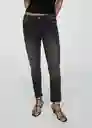 Jean Tokio Tejano Negro Talla 34 Mujer Mango