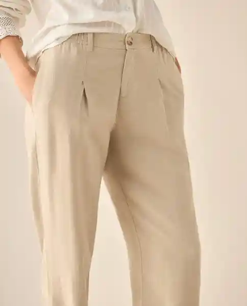 Pantalón Cáfe Barro Medio Talla 12 633G007 Esprit