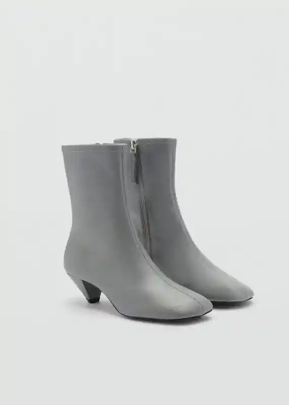 Botines Luna Gris Talla 40 Mujer Mango