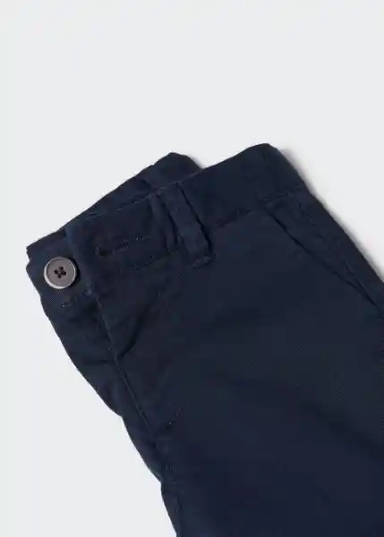 Pantalón Chino5 Navy Talla 70 Niños Mango